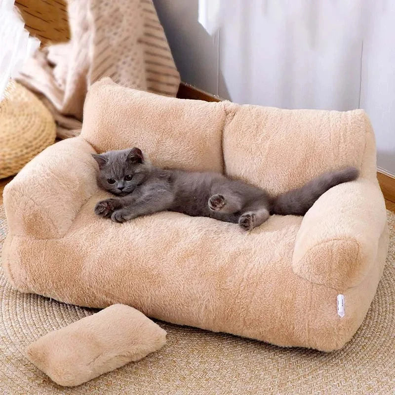 Fluffy Kitty Bed Sofa